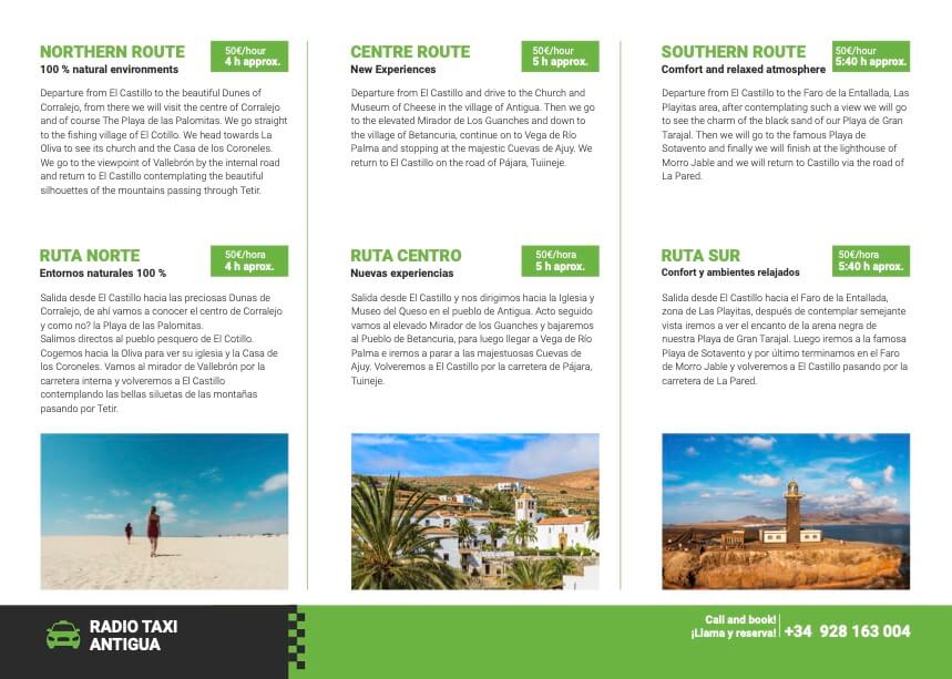 Guía de rutas turísticas de Fuerteventura en taxi