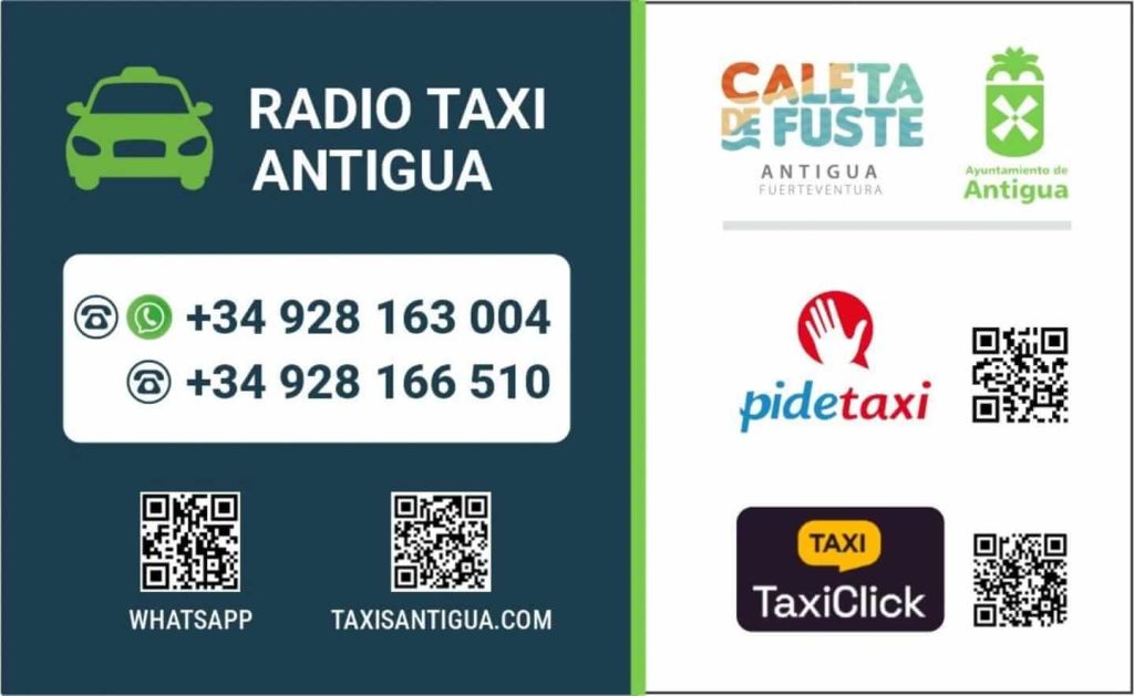 Reservar taxi Antigua Fuerteventura
